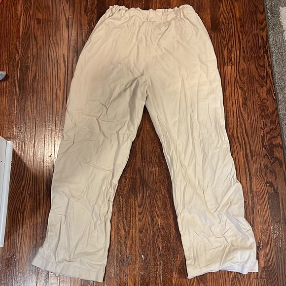 Ci Sono Lunch collection linen light weight pants size large khaki light beige - Picture 4 of 4